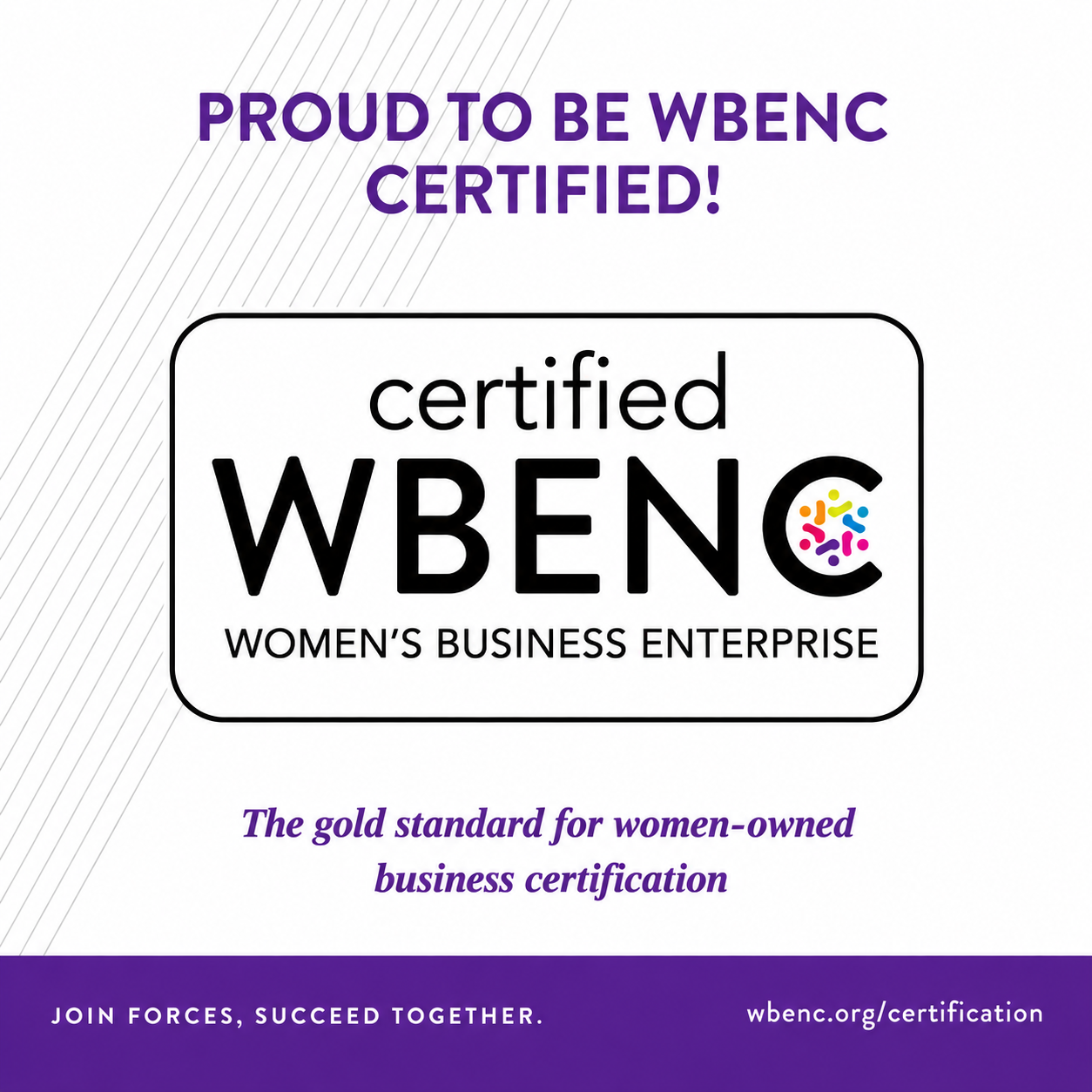 WBENC certified Women's Business Enterprise